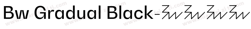 Bw Gradual Black字体转换